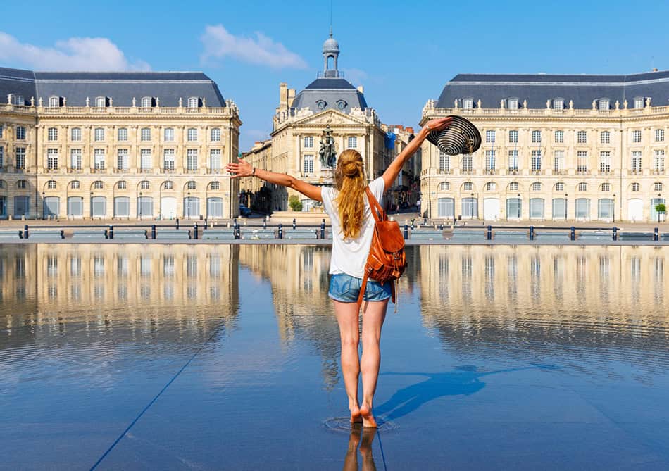 Bordeaux city France