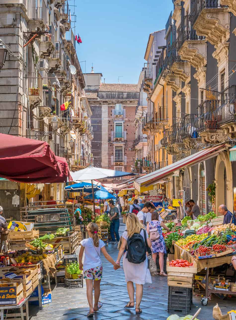 Catania Markets Sicily Italy