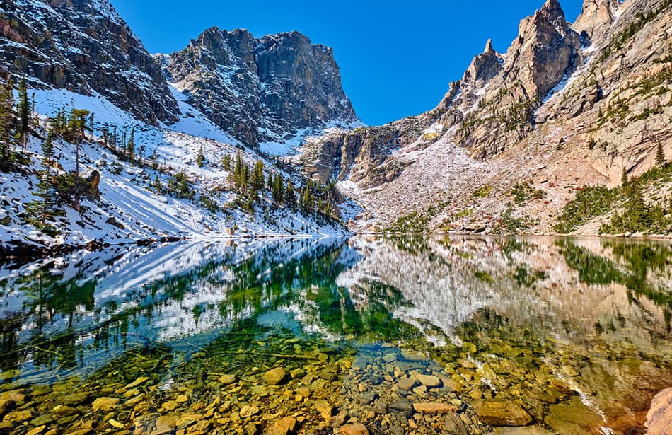 Emerald Lake, Rocky Mountains, Colorado, USA