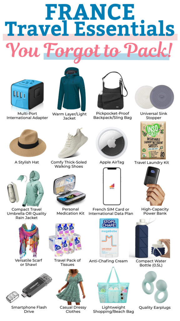 France Travel Essentials - You Forgot to Pack!