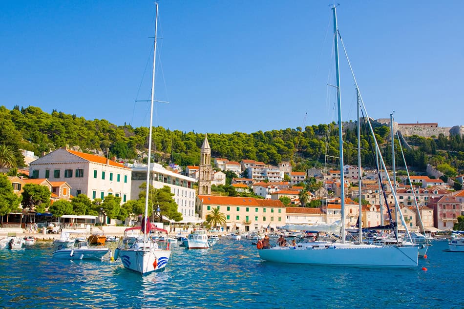 HVAR TOWN HARBOR, CROATIA