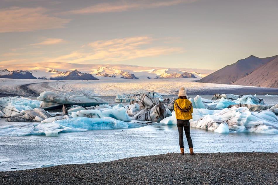 Jokulsarlon, iceberg lagoon in Iceland