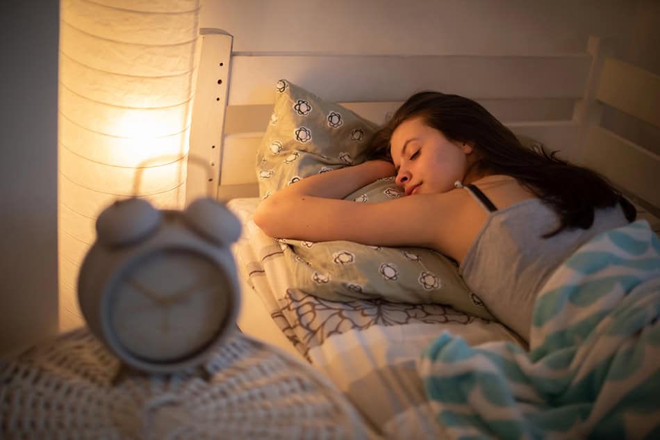 Sleeping with clock