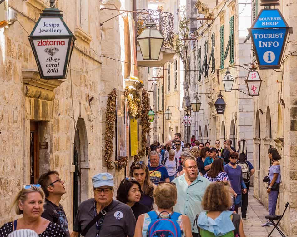 Crowded Dubrovnik, Croatia