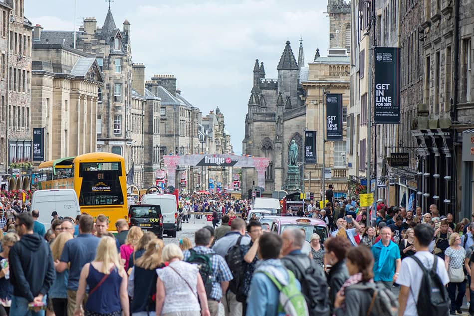 Edinburgh, Scotland Crowds