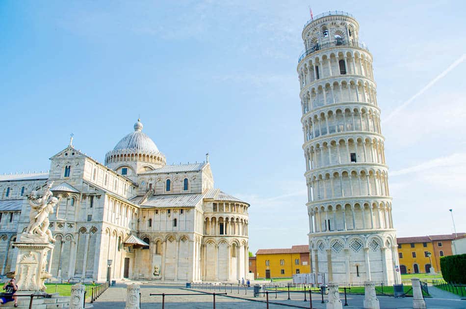 Leaning tower of Pisa in Italy
