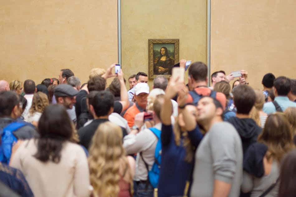 Mona Lisa Painting in the Louvre, Paris, France
