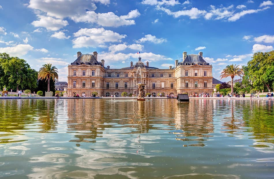 The Luxembourg Palace in The Jardin du Luxembourg (Luxembourg Gardens), Paris