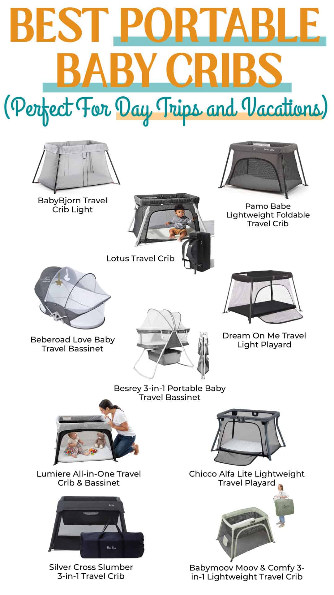 Best Portable Baby Cribs (Perfect For Day Trips and Vacations) Best Portable Baby Cribs (Perfect For Day Trips and Vacations)