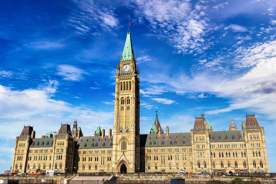Canadian Parliament in Ottawa Canada