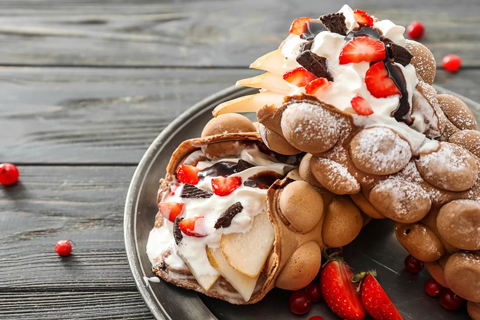 London, UK - Bubble Waffles