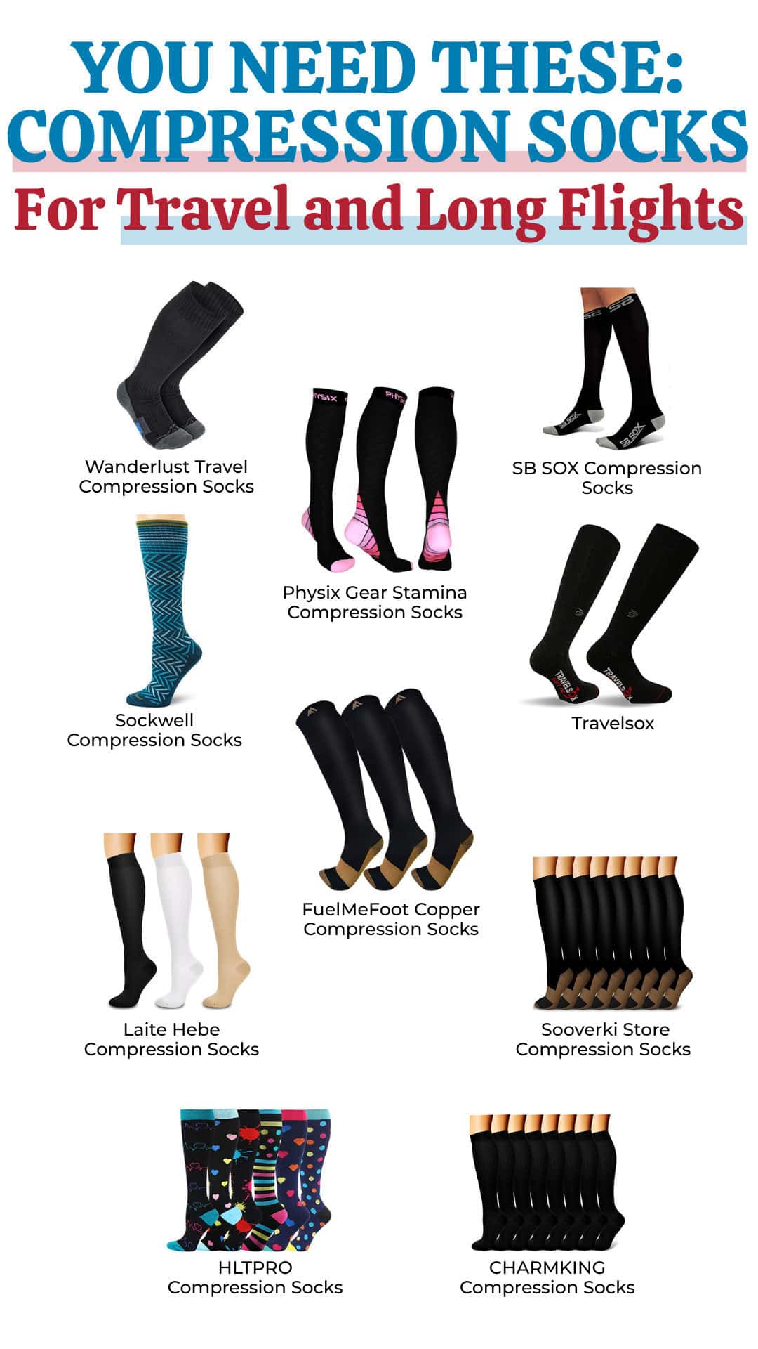 Perfect Compression Socks for Travel and Long Flights