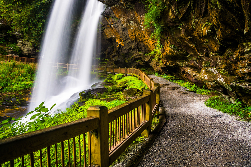 Dry Falls, in Nantahala National Forest USA